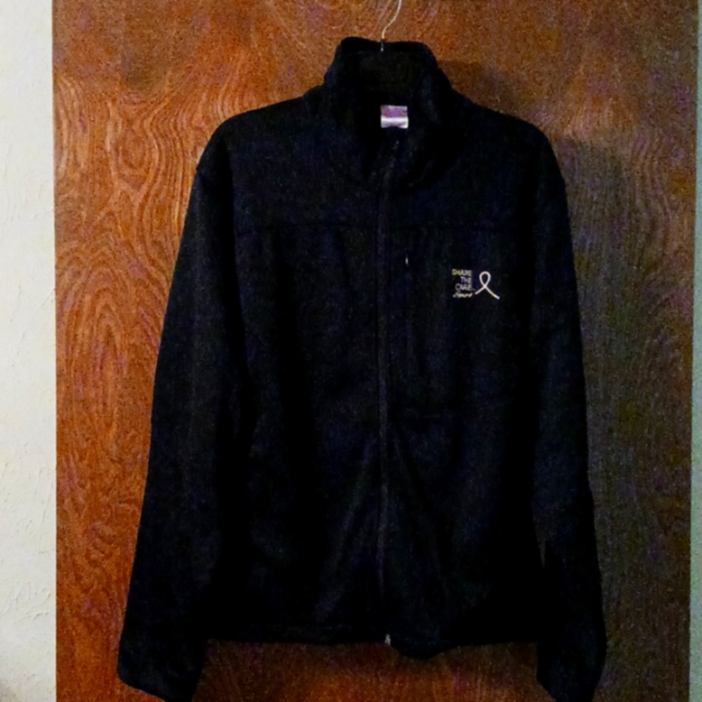 Black polyester 2XL, women's sports jacket